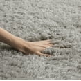 thumbnail image 5 of SAFAVIEH Indie Balfour Solid Shag Area Rug, Grey, 4' x 4' Square, 5 of 6