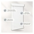 thumbnail image 5 of Cordless, 2 Inch Faux Wood Blind, 25.5" Wide x 72" Long, Window Blinds, Blinds & Shades, Blinds for Indoor Windows, Smooth, Bright White - 25.5" x 72",Bright White, 5 of 9