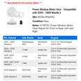 thumbnail image 2 of Power Window Motor Gear - Compatible with 2004 - 2009 Mazda 3 2005 2006 2007 2008, 2 of 2