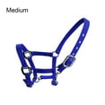 thumbnail image 2 of Padded Halter Pony Bridle Head Collar Pad Craftsmanship Rustproof Great Resilience Protective Gear Horse Supplies Solidness Headstall Racing Saddle Pad Blue M, 2 of 9