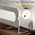 Gueiykk Baby Bed Rails Guard for Toddlers Toddler Bed Rail for Queen
