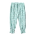 thumbnail image 2 of Pantalones Antimosquitos Con Cintura Elástica De Verano, Pantalones Florales Para Niña (Verde 18-24M Likrtyny Mujer, 2 of 8
