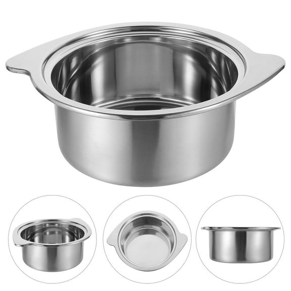 HONMEET  1Pack Stainless Steel Cooking Pot Compact Design for Hot Pot and Boiling Noodles
