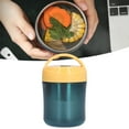 thumbnail image 1 of Filfeel Bocal Alimentaire Isolé avec Poignée, Bocal Alimentaire Isolé 500ml en Silicone Inoxydable 304 Étanche pour Soupe, Récipient à Lunch Isolé, 1 of 8