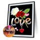 thumbnail image 1 of Cuadros Decorativos Kit de póster de flores de amor 5D con pintura de diamante de taladro redondo completo (HJ171) Tmvgtek embutido en tela, 1 of 6