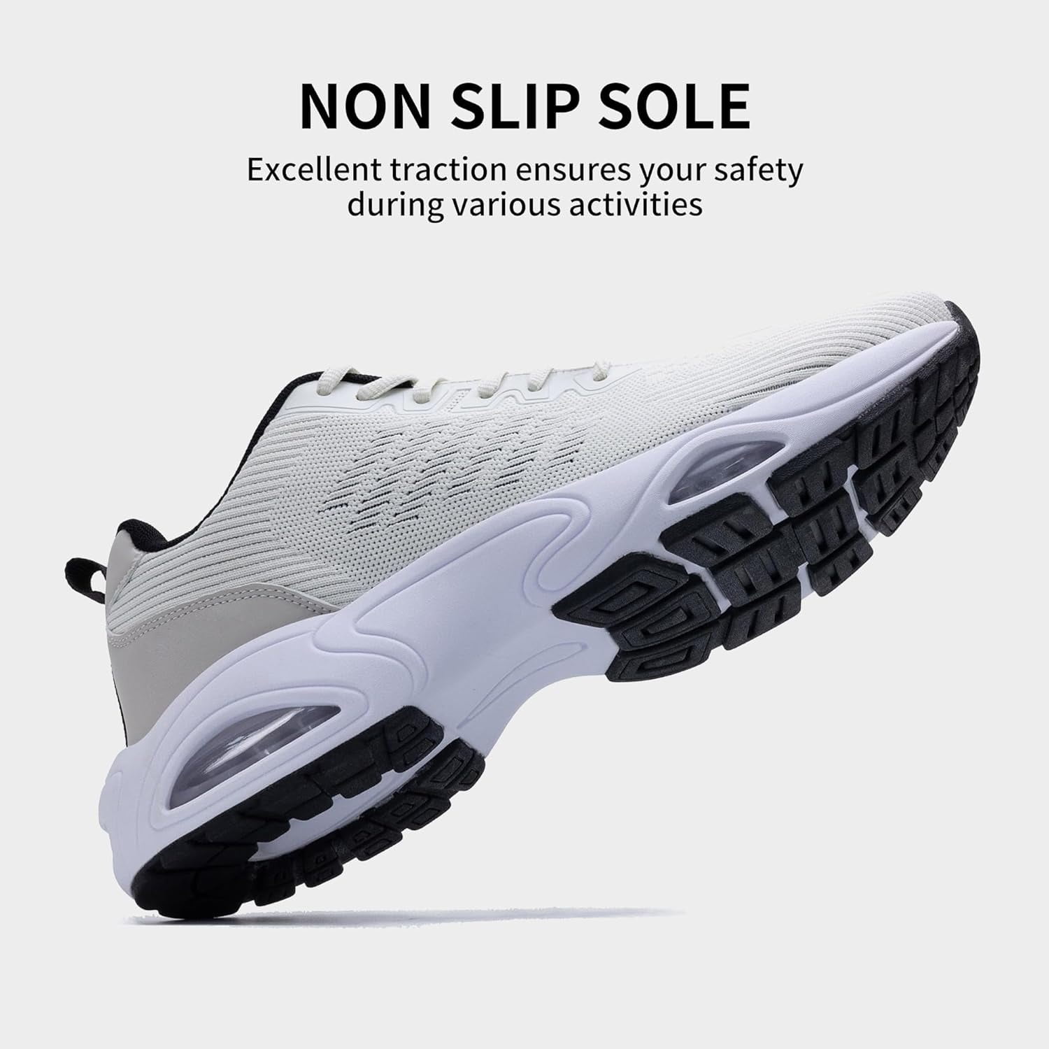 AOV GREEN LEAF Mens Running Shoes Tennis Athletic Sneakers Gym Comfortable Walking Sport Non Slip Workout Cross Training Shoe Size 7-13