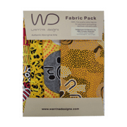 Authentic Aboriginal Arts~Yellow Colors Fat Quarter Bundle of 4 by M & S Textiles
