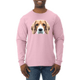 thumbnail image 1 of Wild Bobby, Beagle Dog Animal Lover Mens Long Sleeve Shirt, 1 of 1