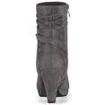 thumbnail image 3 of Botas Tobillo Cremallera Tacón Alto Media Pierna Gris 23cm, 3 of 7