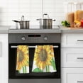 thumbnail image 4 of GZHJMY Yellow Sunflower Bouquet Hand Towels for Bathroom 1OO% Washcloth 2 pcs Face Towel 16 x 28 inch, Absorbent Soft & Skin-Friendly, 4 of 6