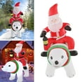 thumbnail image 4 of LED Inflable Santa Bear Riding Blow Up Decoración De Navidad Decoración De Jardín De Jardín Al Aire Libre Decoración Al Aire Libre, 4 of 7