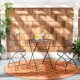 thumbnail image 2 of SAFAVIEH Belen Outdoor Patio 3 Piece Bistro Set, Black Rust, 2 of 10