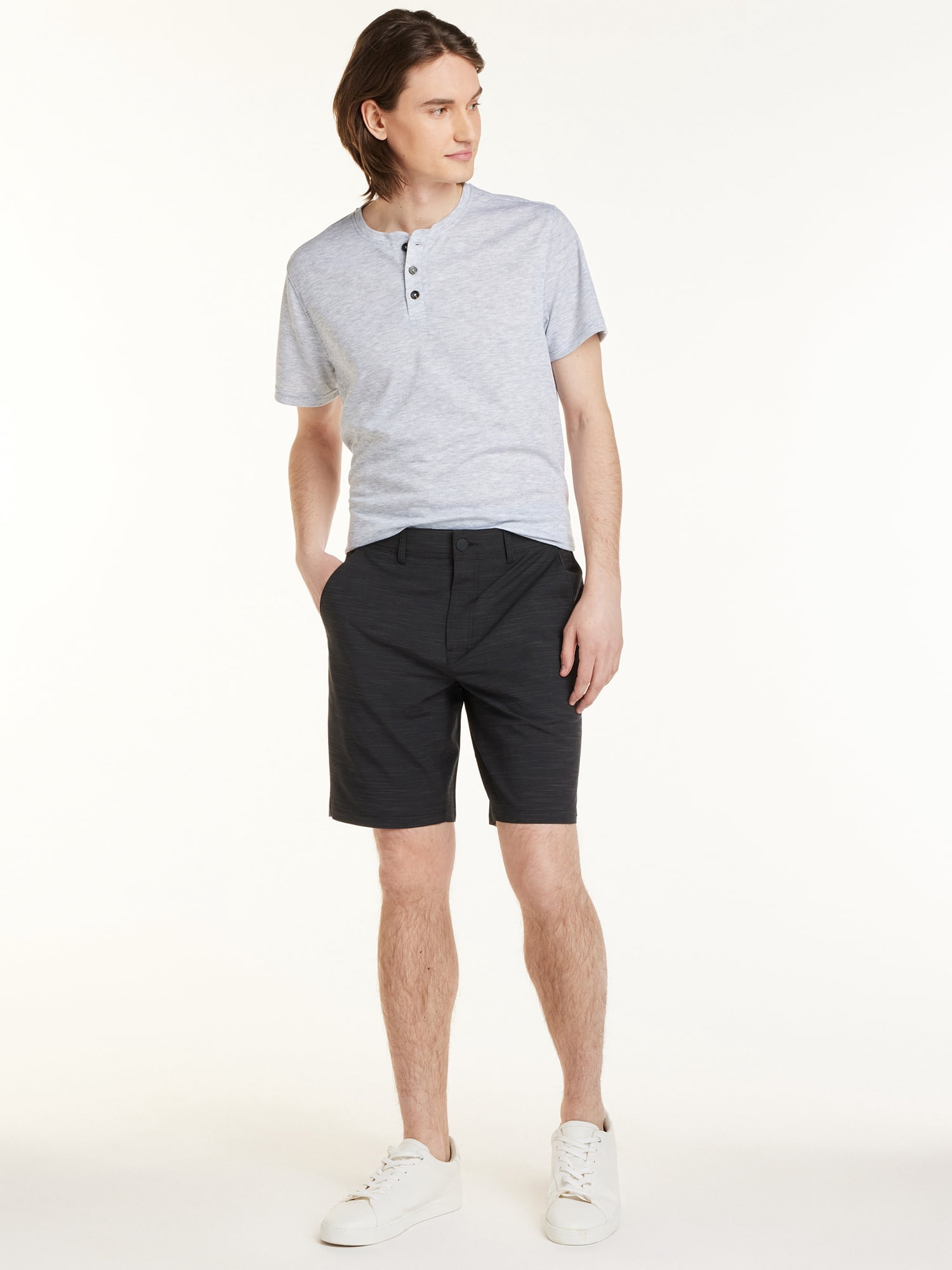 George Men's and Big Men's Flat Front Shorts, 9" Inseam, Sizes 30-46
