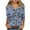 Navy^1, variant on Jjayotai V Neck Floral Tops for Women, 3/4 Sleeve Shirts for Women, Womens Graphic T Shirts, Casual Dressy Summer Tees, Fashion Loose Trendy Blouses Light Blue^ S