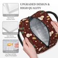 thumbnail image 6 of XMXT Reusable Lunch Bag Women, Cartoon Snowman Gloves Pattern Large Lunchbox Insulated Lunch Box for Work School, Multicolor, 6 of 9