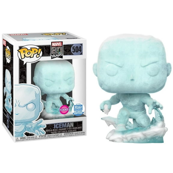 Funko POP Marvel 80 Years Iceman Flocked 504 Vinyl Bobble Head Figure