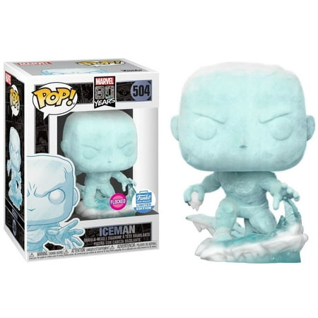 Funko Pop Marvel 80 Years Iceman Flocked 504 Vinyl Bobble Head Figure