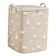 thumbnail image 5 of Bolsa para guardar edredones, cesta para ropa, regalo, tela no tejida versátil, asas de transporte Beige 180 L, 5 of 9