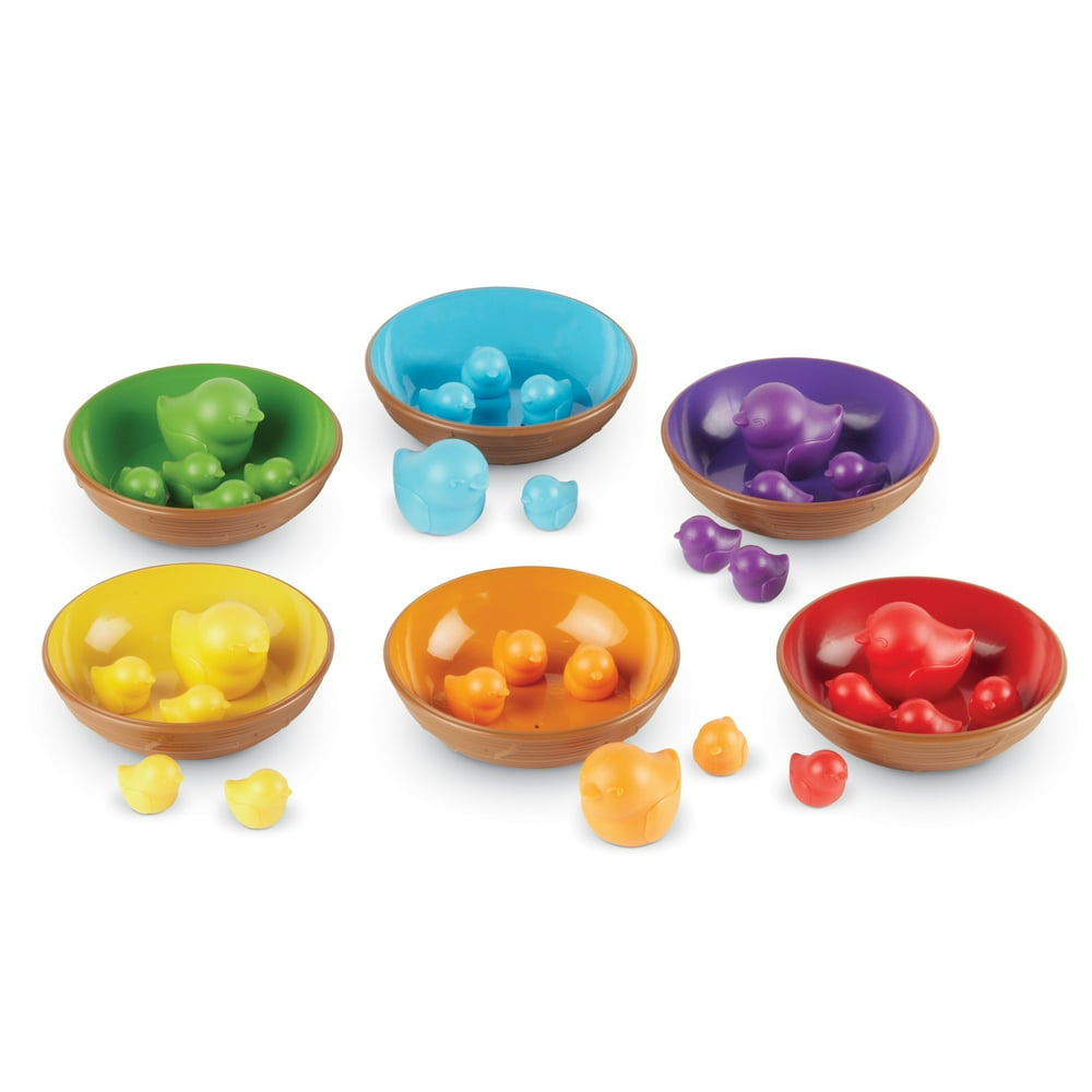 Learning Resources Birds in a Nest Sorting Set, Fine Motor Set, Ages 2