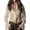 Beige, variant on Womens Button Down Shirts Long Sleeve Lace Trim Ruffle Top Elegant Collared Going Out Vintage Blouse