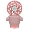 Mini Handheld Fan Personal Portable Fan 3 Speed Removable Base With