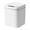 White_12L, variant on lanema Bathroom Trash Can with Lid Garbage Can Slim Smart Trash Can Small Plastic Trash Bin Narrow Motion Sensor Trash Can