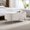 Ivory + faux fur, variant on Camel Storage Ottoman Bench for End of Bed Gold Legs, Modern Camel Faux Fur Entryway Bench Upholstered Padded with Storage for Living Room Bedroom    RR