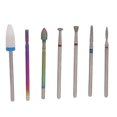 thumbnail image 1 of 7 unids uñas brocas Sets profesional cerámica tungsteno acero polaco eliminación broca manicura herramienta, 1 of 8