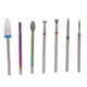 thumbnail image 2 of Brocas para quitar cutículas, 7 piezas de brocas para uñas, brocas para pulir uñas, brocas de cerámica para uñas, confiables y duraderas, 2 of 14