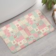 thumbnail image 2 of Pioneer Flower Floral Print Pattern Bathroom Rugs Mat, Non Slip Microfiber Bathroom Rug with Rubber Backing, Soft Mats for Bathroom Floor Tub Shower, 17"x30", 2 of 5