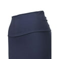thumbnail image 4 of MixMatchy Women's Basic Foldable High Waist Regular and Plus Size Maxi Skirts, 4 of 5