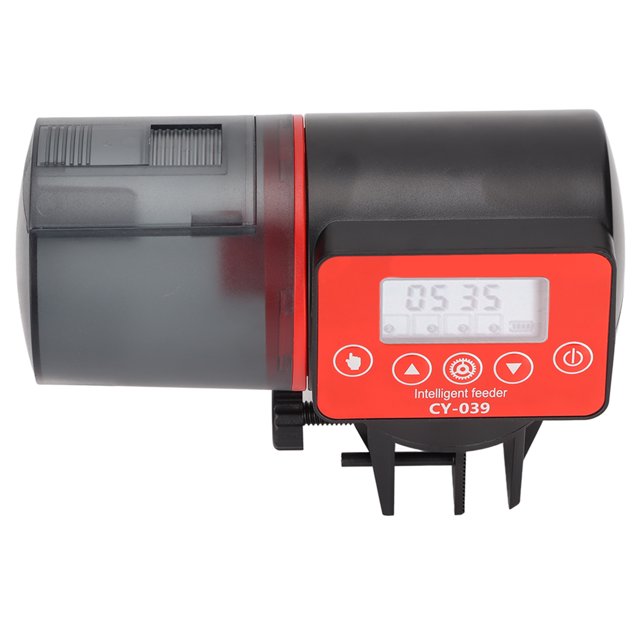 Distributeur de Nourriture pour Poissons Automatique, Minuteur Réglable de 200ml pour Aquarium Distributeur de Nourriture Électrique Multifonctionnel pour Poissons