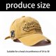 thumbnail image 3 of Retro Letter Embroidery Baseball Caps Soft Cotton Adjustable Fit Unisex Streetwear Essential Yellow, 3 of 4