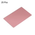 thumbnail image 3 of Uxcell Metal Business Cards Blank Name Card Laser Engraving Aluminum with Adhesive, Pink 25 Pack, 3 of 6