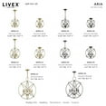 thumbnail image 5 of Livex Lighting - Aria - 3 Light Convertible Mini Chandelier in Glam Style -, 5 of 12