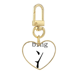 thumbnail image 1 of Llavero de metal en forma de corazón Unbranded componente chino dorado, 1 of 3