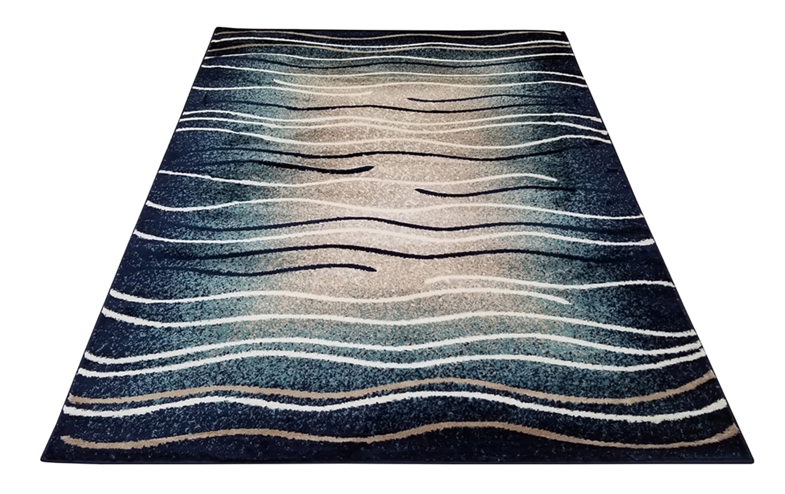 DiscountWorld Indoor Outdoor Area Rug, Striped Blue (30013x5