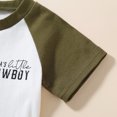 thumbnail image 4 of Okbabeha Toddler Baby Boy Outfit Mamas Little Cowboy Short Sleeve T-Shirt Tops Jogger Pants Shorts Set Summer Clothes, 4 of 7