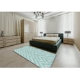 thumbnail image 4 of Ahgly Company Indoor Rectangle Patterned Blue Novelty Area Rugs, 3' x 5', 4 of 6