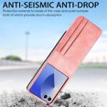 thumbnail image 6 of ELEHOLD Leather Wallet Case for Samsung Galaxy Z Flip 7 2025 with Card Slots, Slim Thin Premium PU Leather Anti-Scratch Shockproof Protective Case Business Style for Men Women,Pink, 6 of 7
