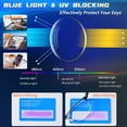 thumbnail image 3 of 3 Pack Blue Light Blocking Reading Glasses for Men, Stylish Half Frame Metal Computer Readers, Lightweight Spring Hinge Eyeglasses Anti Eyestrain/Glare/UV (Mix Color, Black+Grey+Brown, 1.0), 3 of 7