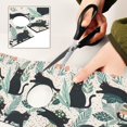 thumbnail image 6 of Yayeee Faucet Mat for Kitchen Sink 14.7" Diatomite Long Splash Guard Pad, Black Floral Cat Pattern, 2 Pack, 6 of 7