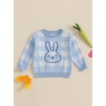 thumbnail image 2 of aturustex Baby Easter Costume for Little Boys Girls Bunny Pattern Sweaters 0-3T Toddler Long Sleeve Knit Pullovers Round Neck Ribbed Knitted Jumper Chy Knitwear Top Clothes for Holiday Party, 2 of 7