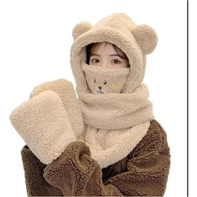 Guantes Gorros Tejidos Bufanda Máscara Peluches Gorros