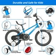 thumbnail image 4 of GLAF 12 14 16 Inch Boys Bike with Training Wheels & Water Bottle Holder, for Kids Ages 2-7 Years, Durable Construction, Blue, 4 of 7