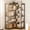 Vintage-5 Tier, variant on 57 inch L Shaped Corner Bookshelf, 5 Tier Reversible Industrial Bookcase with Open Storage Shelves, Metal Frame Display Rack for Home Office, Living Room, Bedroom, Kitchen, Vintage