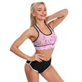 thumbnail image 4 of Hello Kitty Women's Sports Bras Fitness Workout Crop Tank Top Padded Yoga Top, 4 of 7