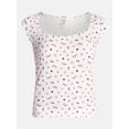 thumbnail image 5 of No Boundaries Cloud Core Scoop Neck Sleep Tee, Women's XXS-3X, 5 of 5