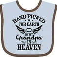 thumbnail image 3 of Inktastic Handpicked for Earth by My Grandpa in Heaven Angel Wings Boys or Girls Baby Bib, 3 of 4