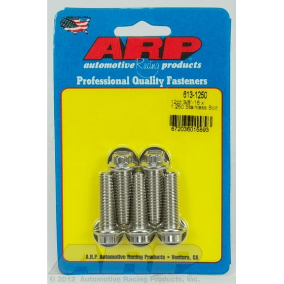 ARP INC. 613-1250 3/8-16 X 1.250 12PT SS BOLTS